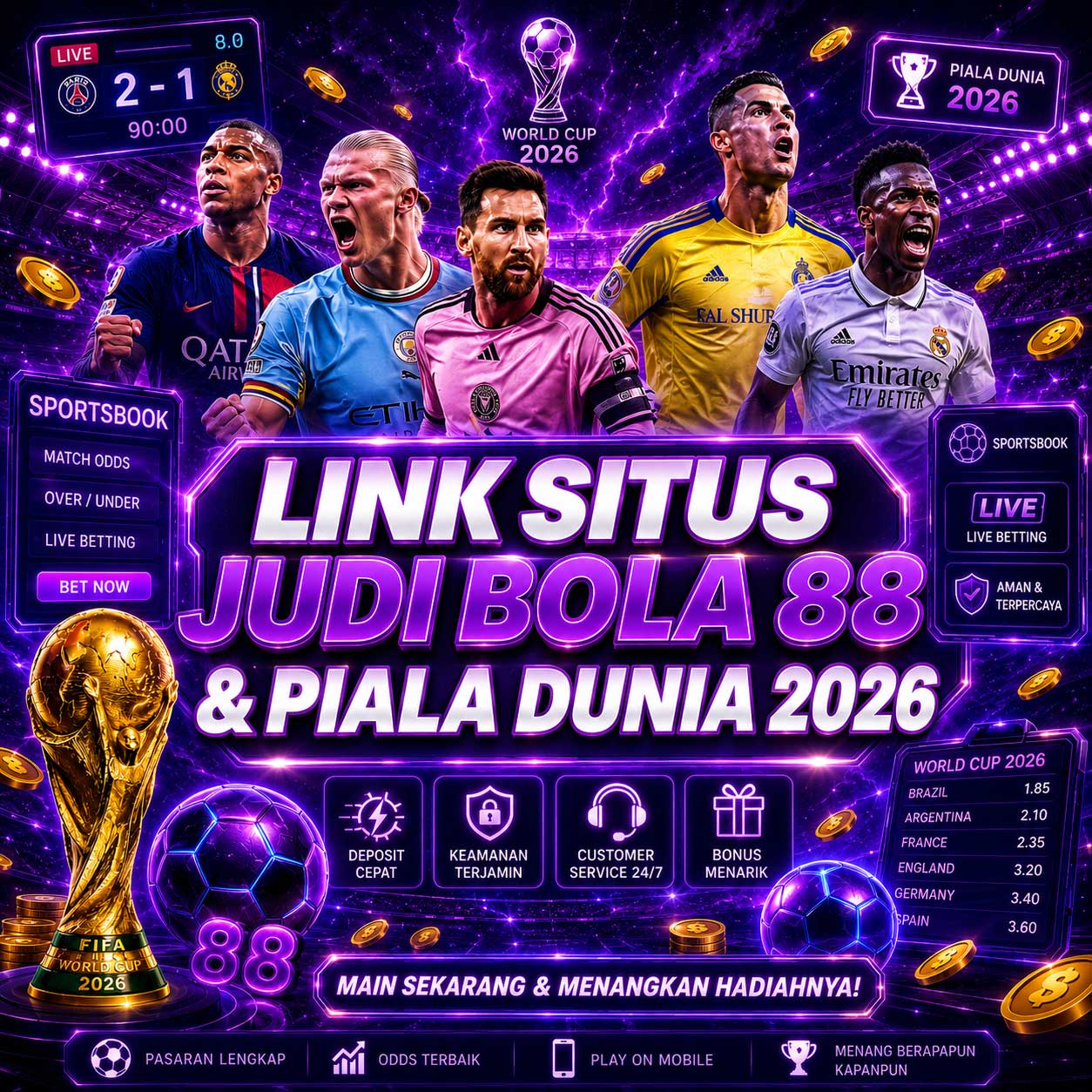 JURAGANBOLA88: Link Situs Judi Bola 88 & Piala Dunia Resmi 2026